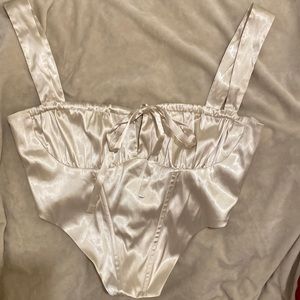 Silk Bustier Top